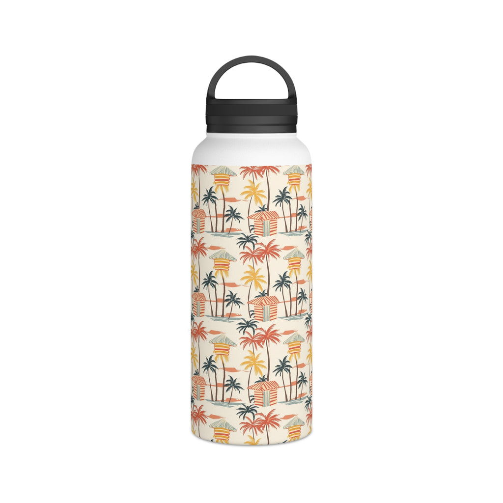 Beach Shack Stainless Steel Water Bottle, Handle Lid Stainless Steel Water Bottle With Handle Lid Globally Fulfilled Surf