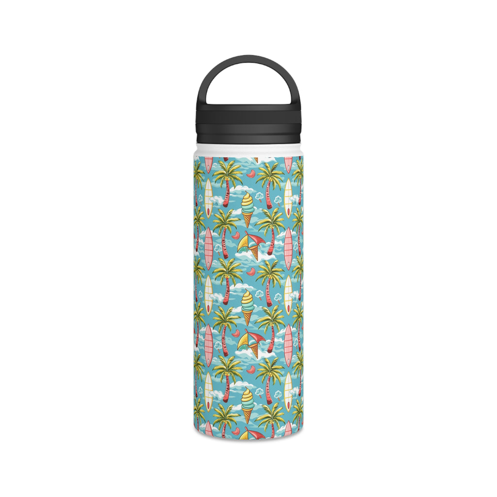Summer Surf Stainless Steel Water Bottle, Handle Lid Stainless Steel Water Bottle With Handle Lid Globally Fulfilled Summer Surf