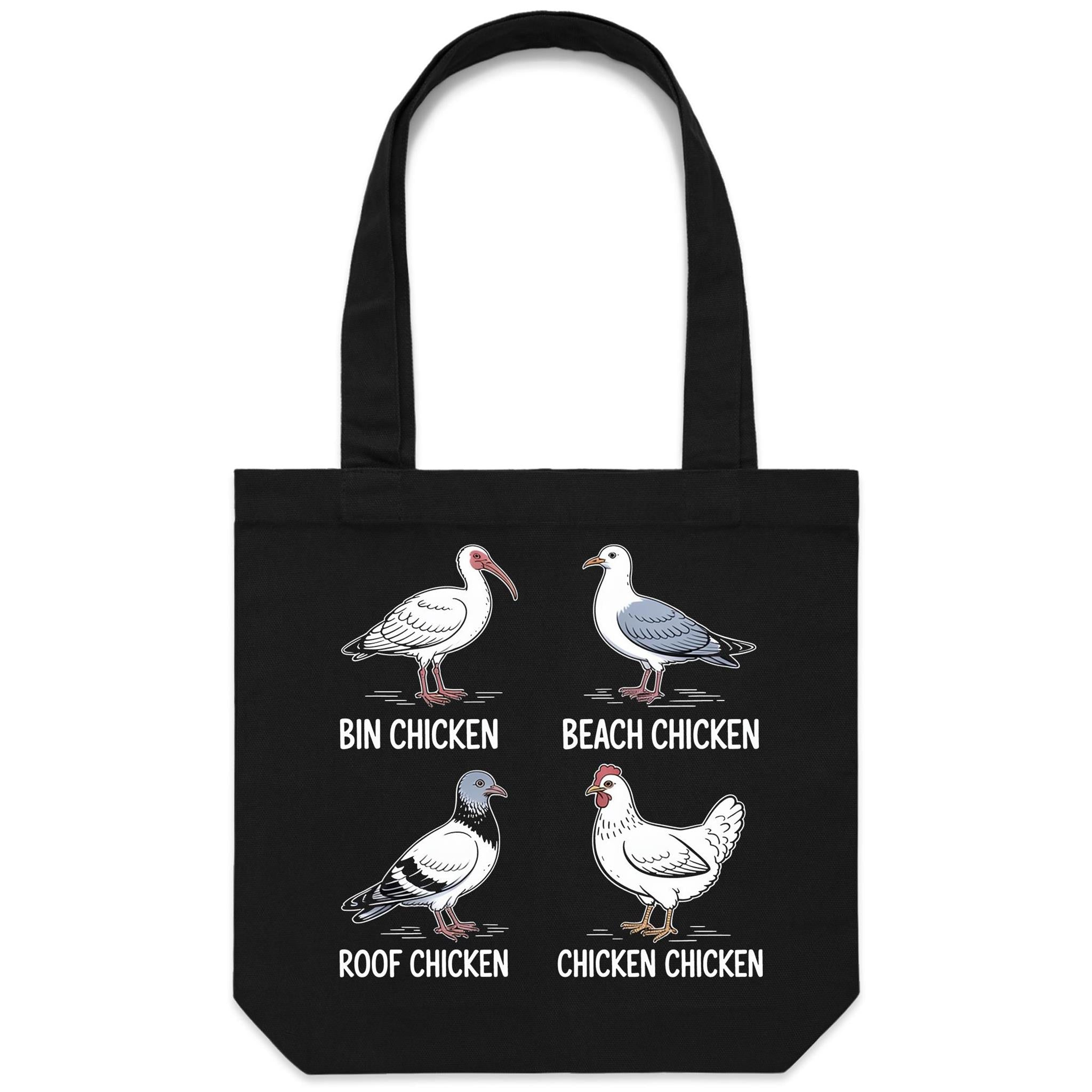 Bin Chicken Canvas Tote Bag