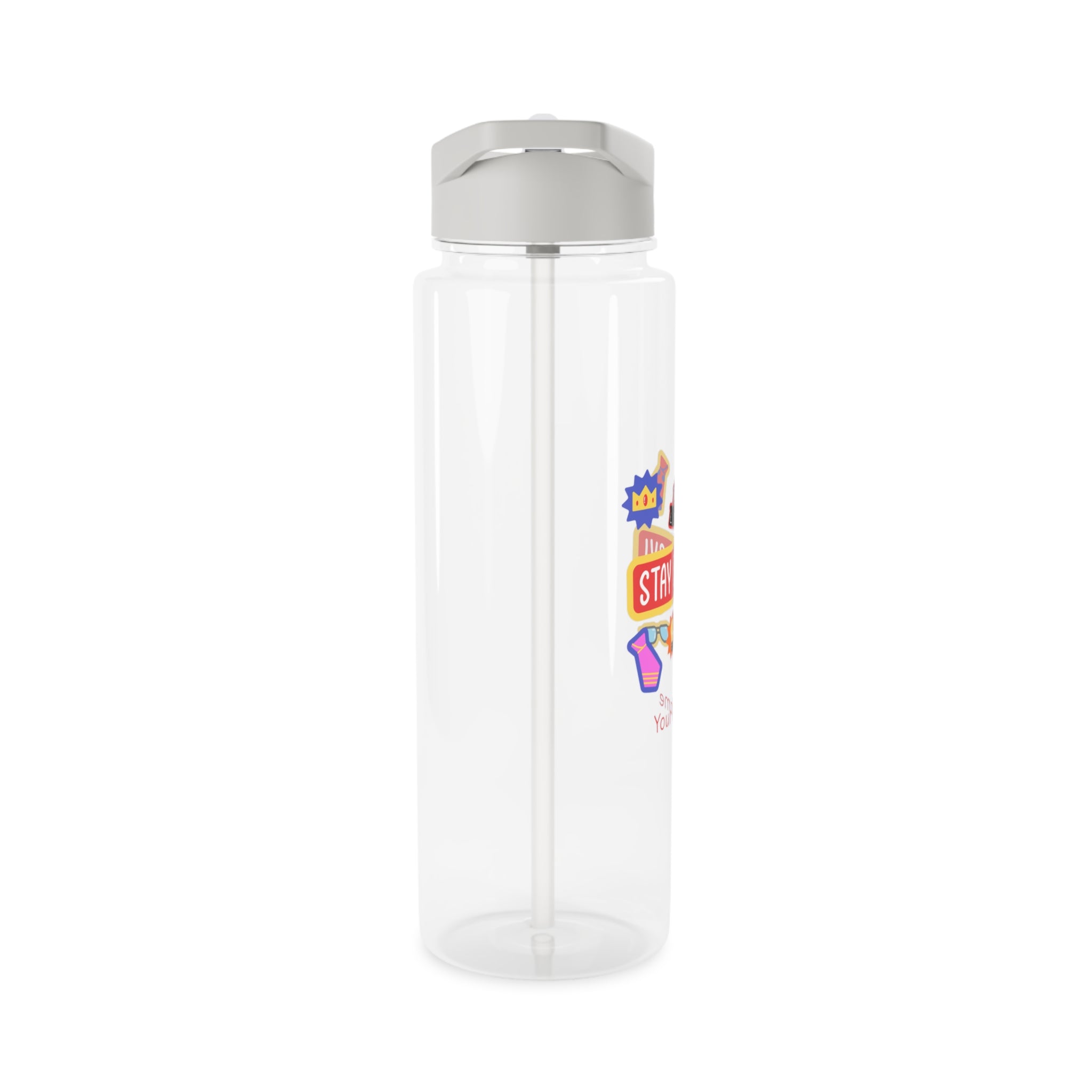 Personalised - Stay Bossy - Clear Tritan Water Bottle