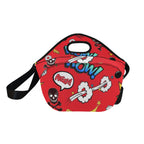 Comic Book Red - Neoprene Lunch Bag Neoprene Lunch Bag Printed Offshore
