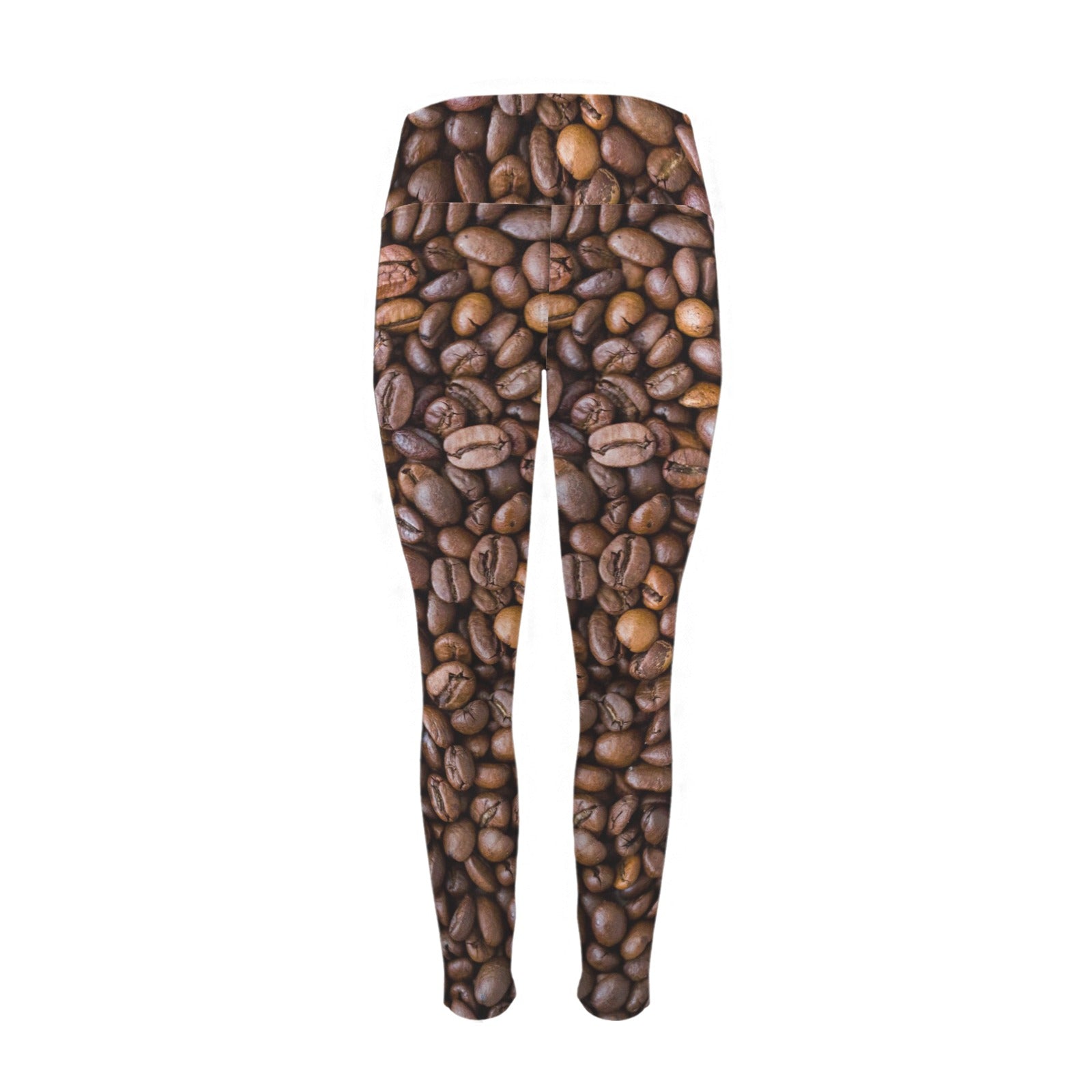 Coffee Beans - Women's High Waist Pockets Yoga Leggings