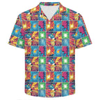 Comic Book Squares Men's Crinkle Hawaiian Shirt