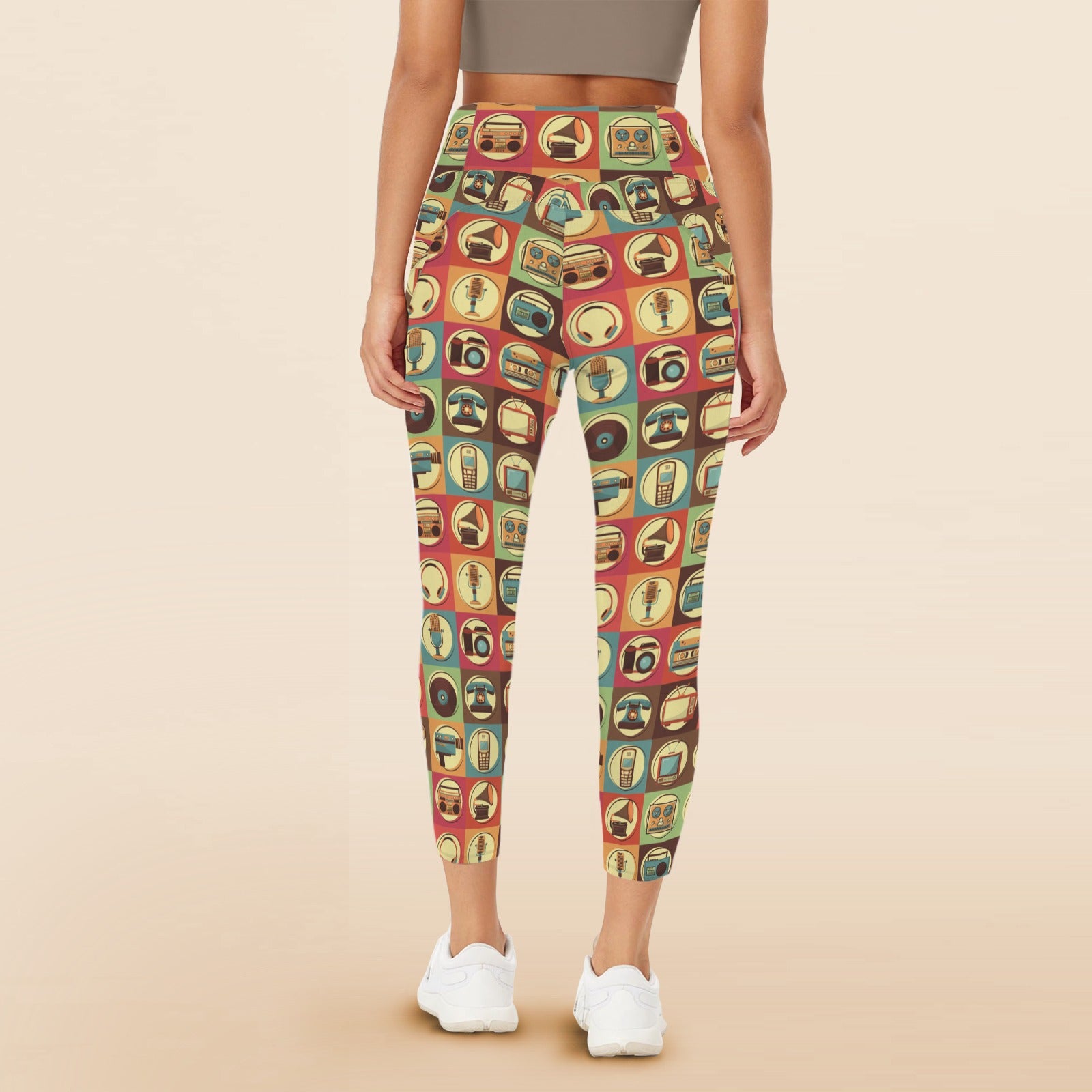 Retro Life - Women's High Waist Pockets Yoga Leggings