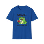 Frog, Social Battery - Unisex Softstyle T-Shirt