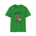 I'm Saxy And I Know It, Saxophone Hippo Unisex Softstyle T-shirt Irish Green Unisex Adult T-shirt Animal Australian Printer Music