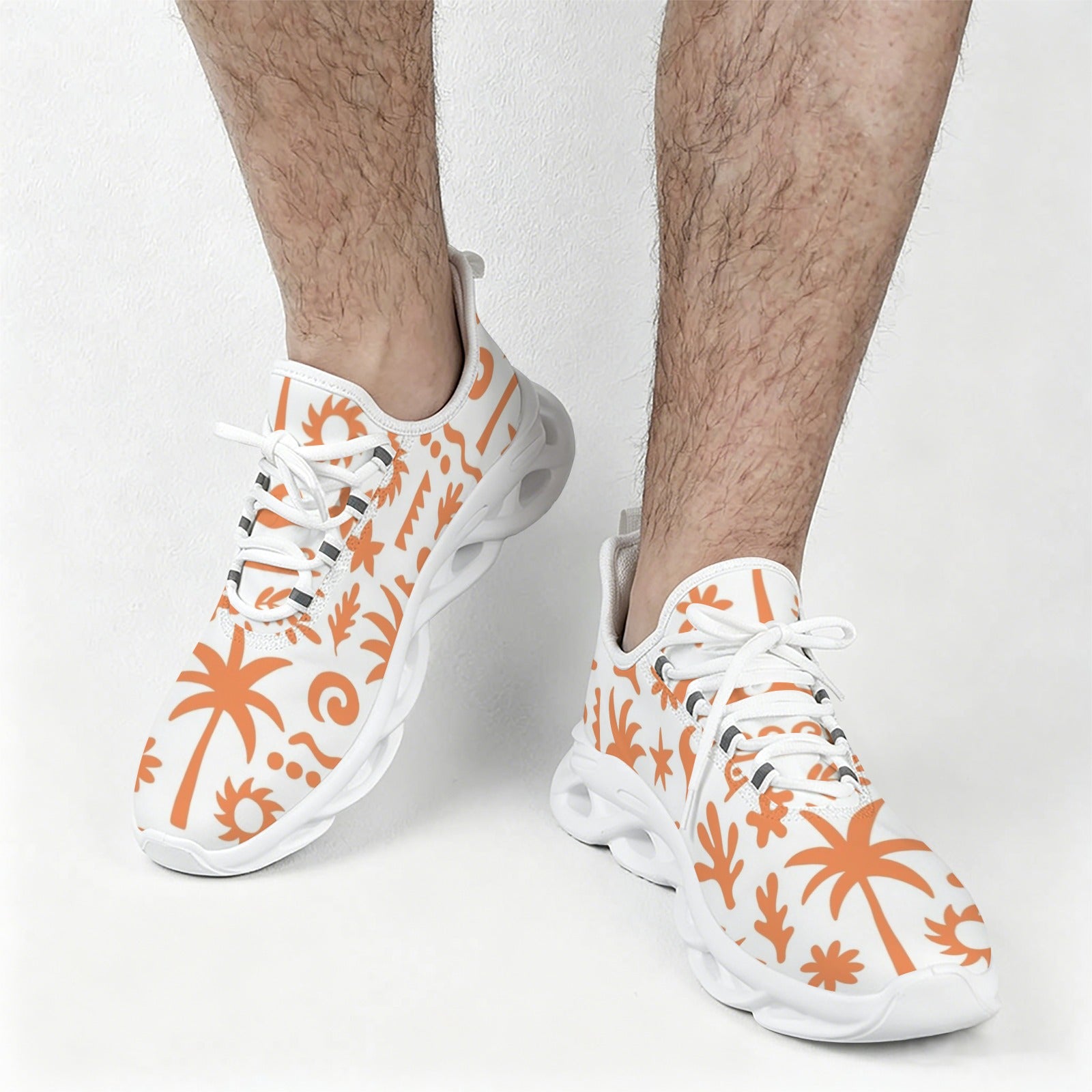 Orange Surf Men's Twisted Sole Sneakers