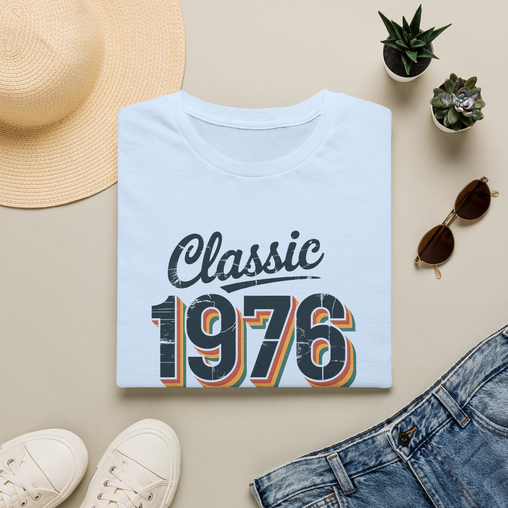 Turning 50, Classic 1976 Unisex Softstyle T-Shirt T-Shirt Australian Printer Birthday