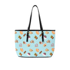 Classic Aussie Food Icons PU Leather Tote Bag Large