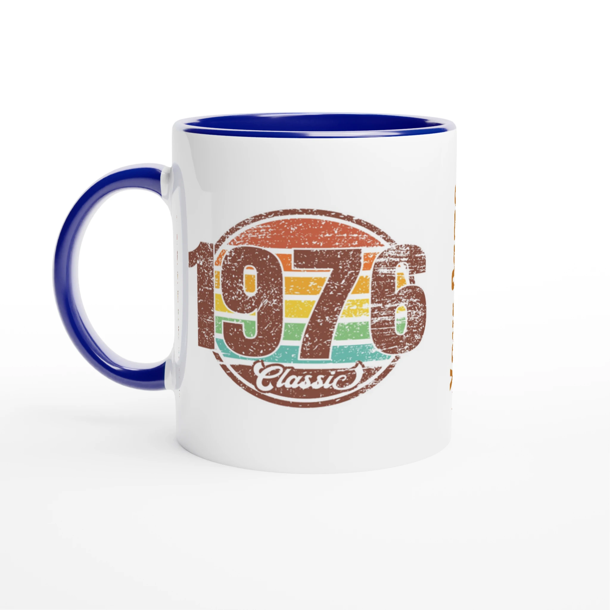 Personalised - 1976 Classic - 11oz Ceramic Mug Ceramic Blue Personalised 11oz Mug Globally Fulfilled