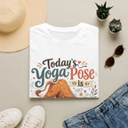 Highland Cow Downward Spiral Yoga Pose Unisex T-Shirt Unisex Adult T-shirt animal Fitness Globally Fulfilled