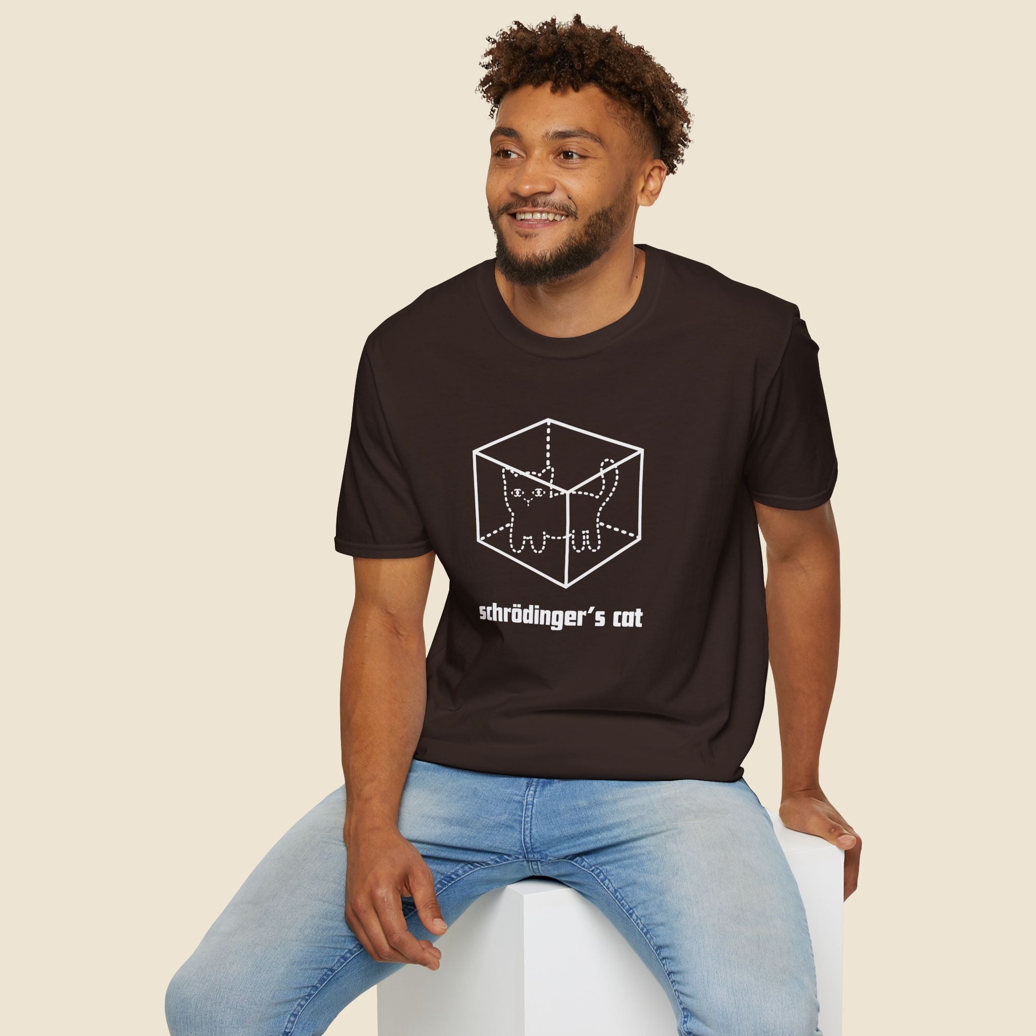 Schrödinger's Cat Unisex T-Shirt Unisex Adult T-shirt animal Globally Fulfilled Science