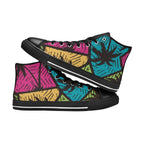 Palm Trees - Men's High Top Canvas Shoes
