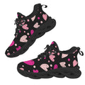Pink Hearts Women's Twisted Sole Sneakers