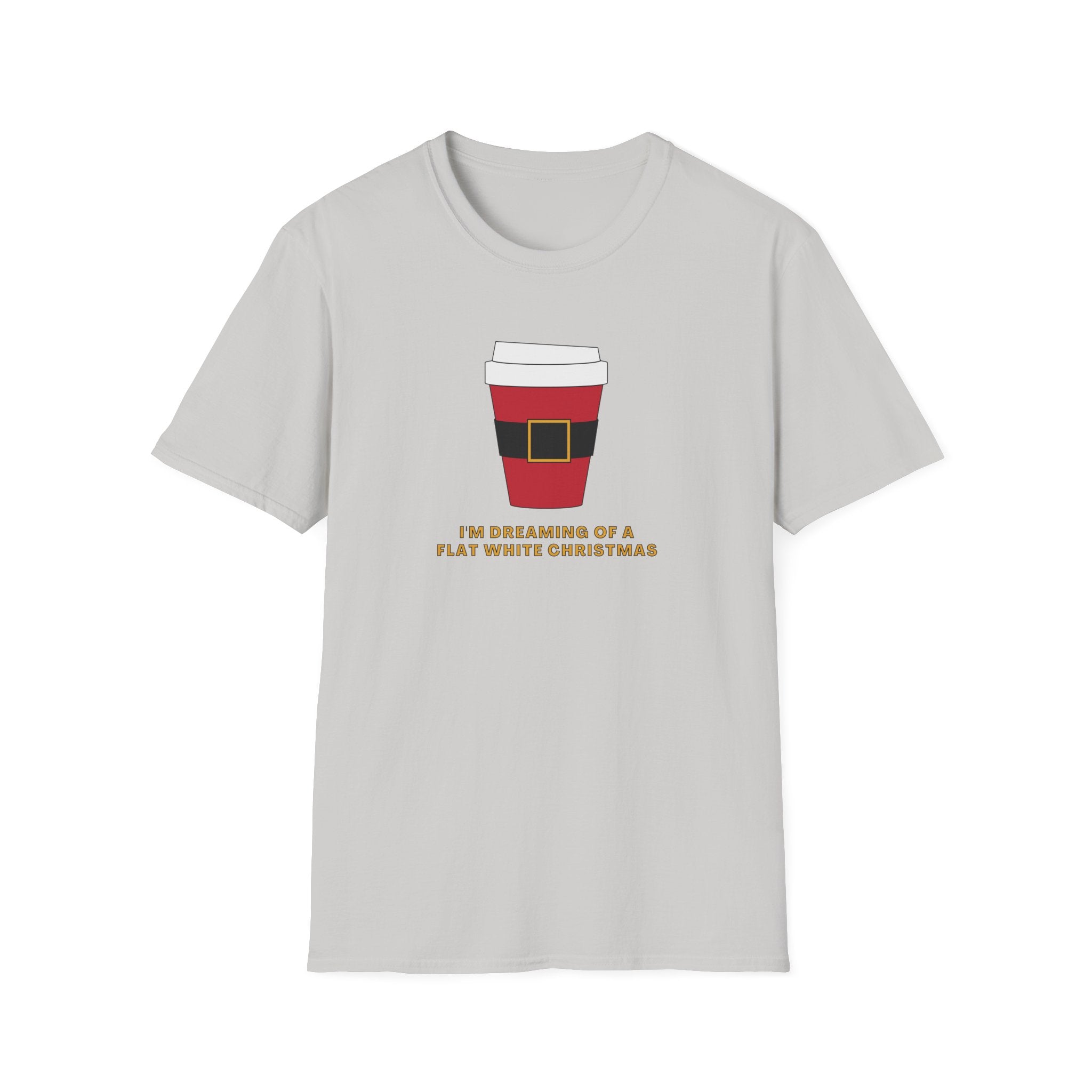 I'm Dreaming Of A Flat White Christmas - Unisex Softstyle T-Shirt