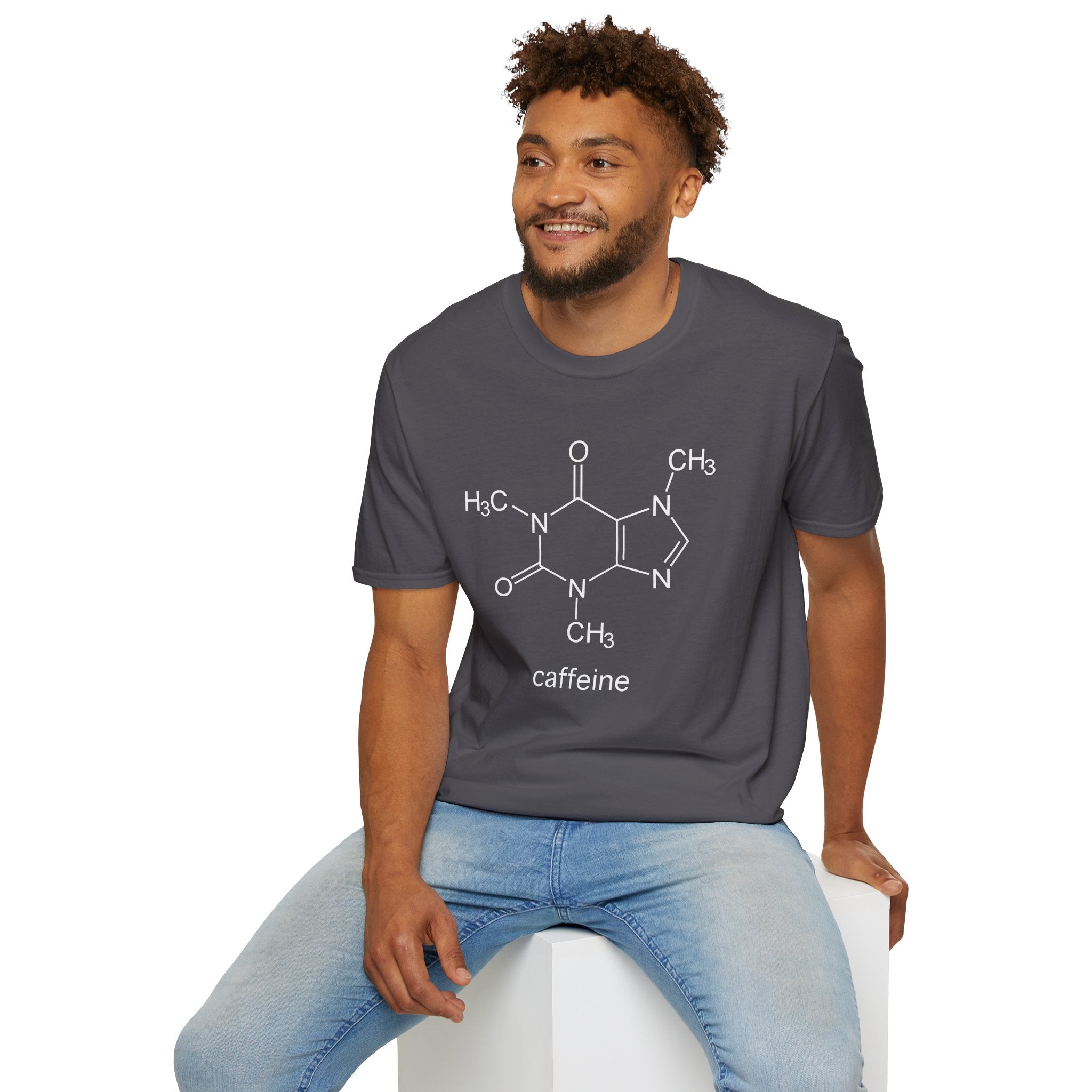 Caffeine Molecule - Unisex Softstyle T-Shirt