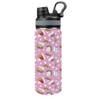 Fast Food - Insulated Water Bottle with Dual-Use Lid (18oz) One Size Insulated Water Bottle with Dual-Use Lid (18oz) Food Printed Offshore