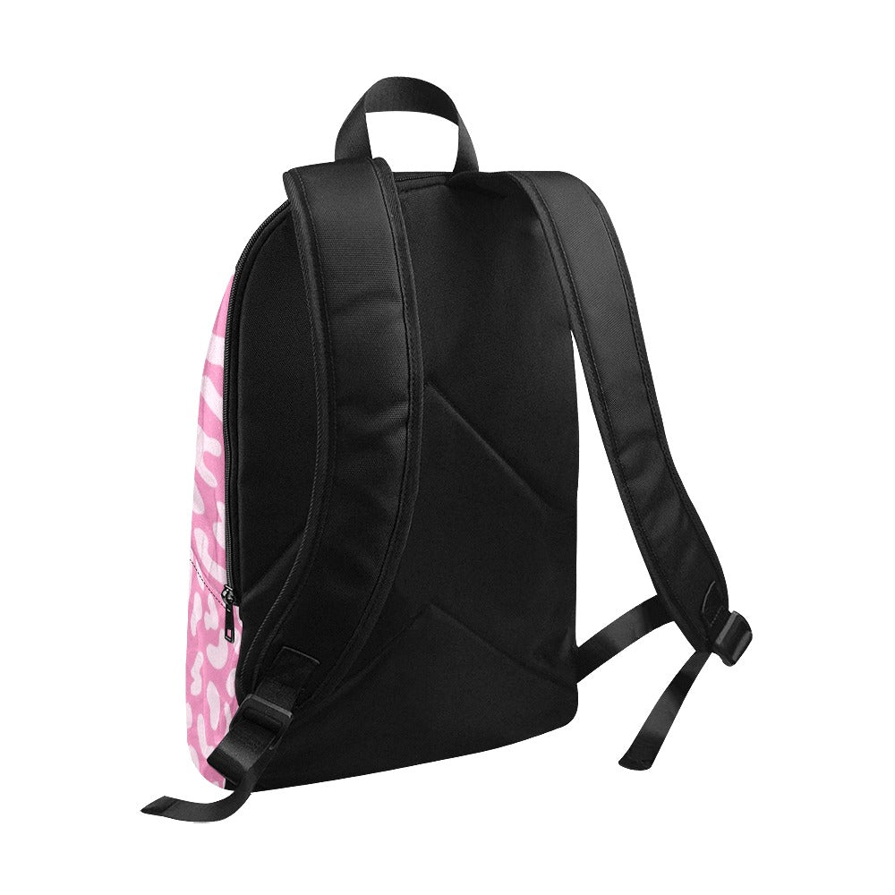 Pink Leopard - Fabric Backpack