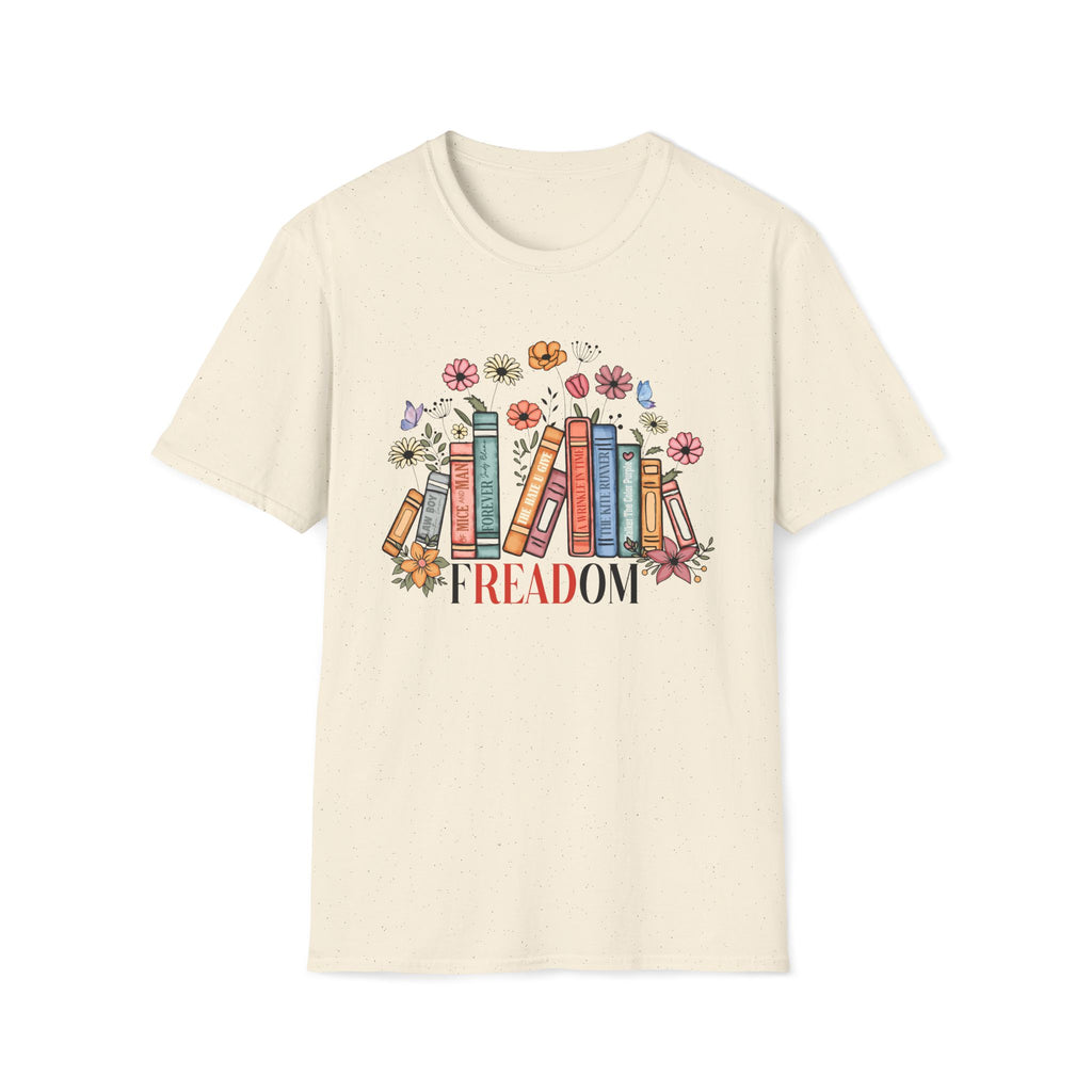 Freadom, Reading Books - Unisex Softstyle T-shirt