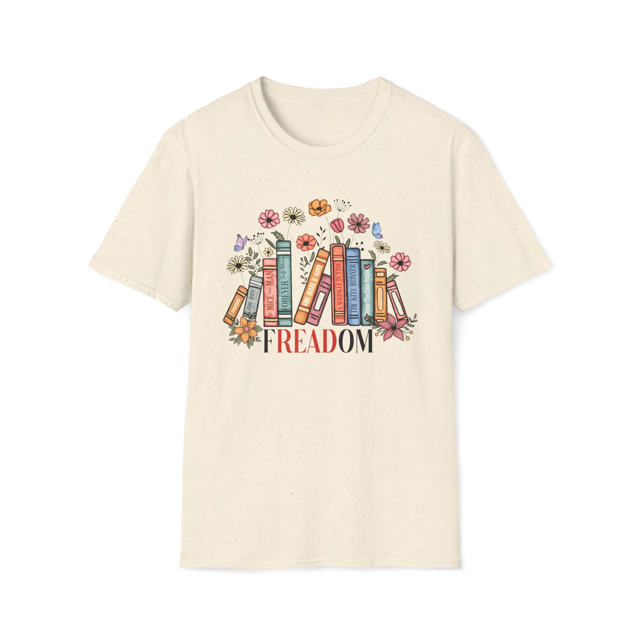 Freadom, Reading Books - Unisex Softstyle T-shirt