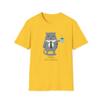 Not Before My Coffee, Cat - Unisex Softstyle T-Shirt