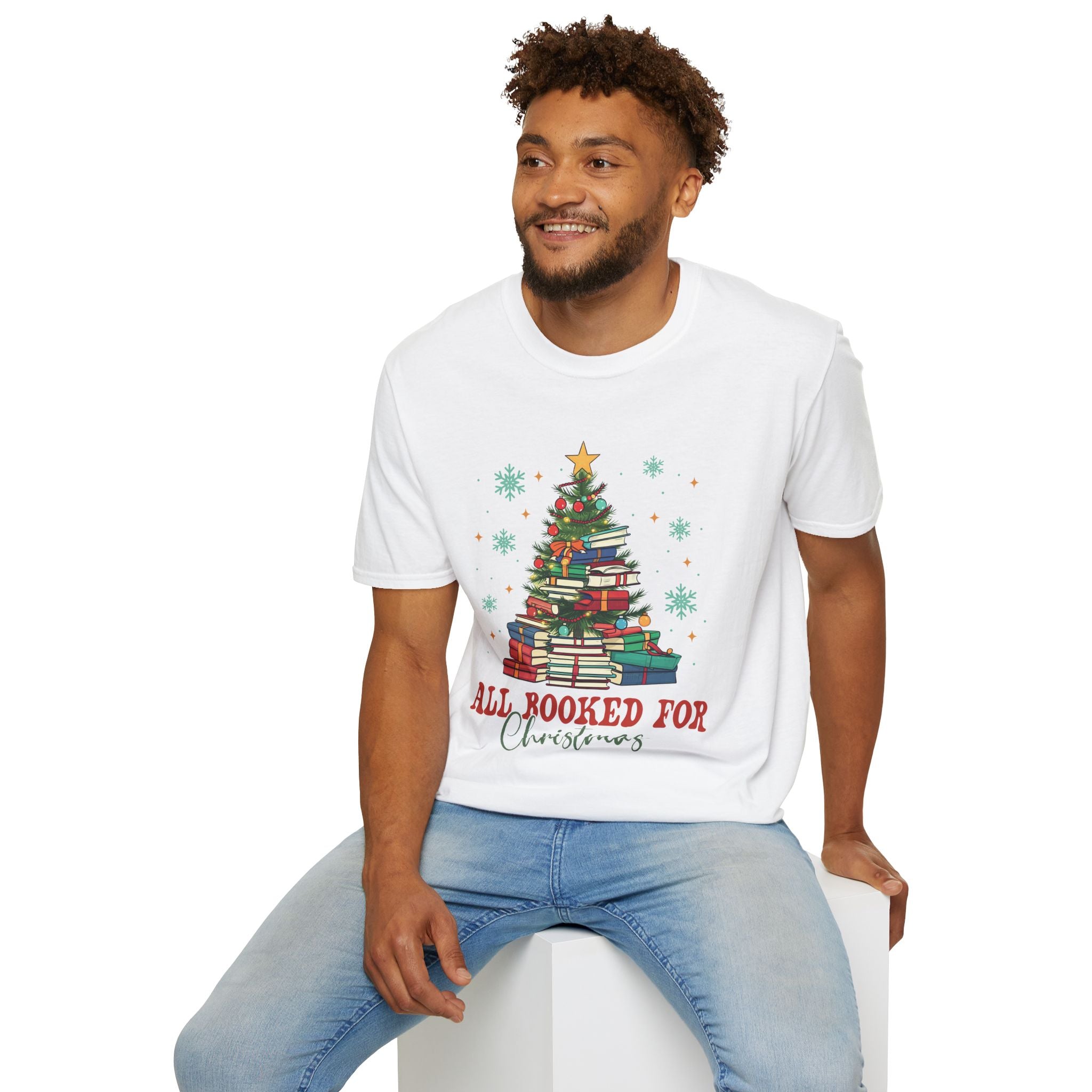 All Booked For Christmas - Unisex Softstyle T-shirt