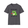 Frog, Social Battery - Unisex Softstyle T-Shirt