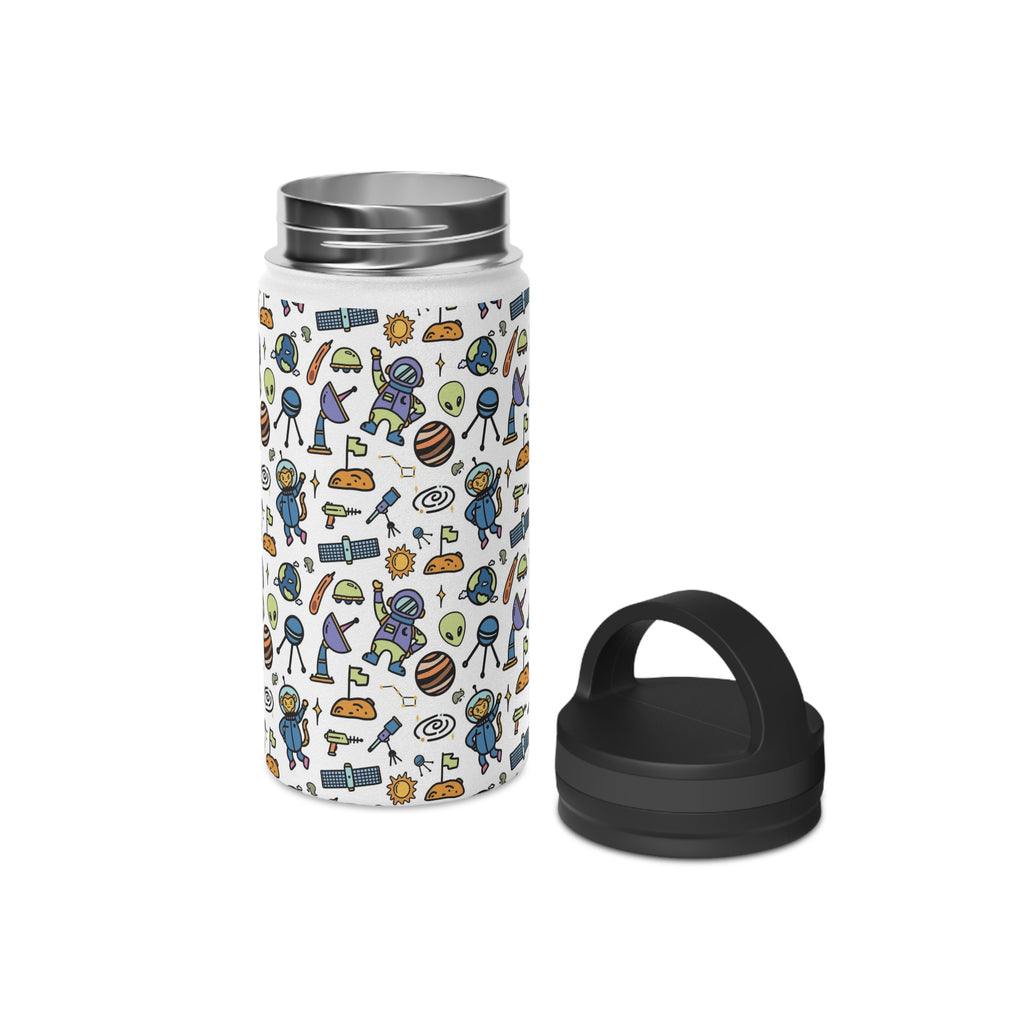 All About Space Stainless Steel Water Bottle, Handle Lid Stainless Steel Water Bottle With Handle Lid Globally Fulfilled Space