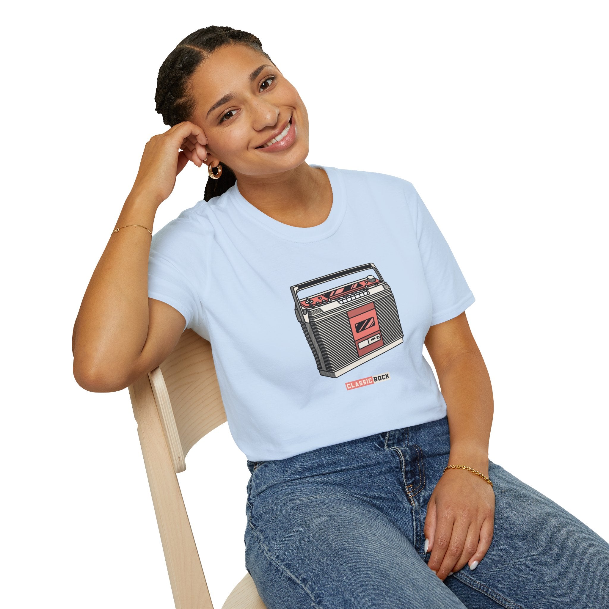 Classic Rock, Cassette Player - Unisex Softstyle T-Shirt