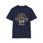 Turning 50 Vintage 1976 Aged To Perfection Unisex T-Shirt Navy Unisex Adult T-shirt Birthday Globally Fulfilled