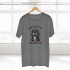 Hang On, Let Me Overthink This, Frazzled Cat - Mens Adult Staple Tee