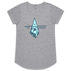 Ice-Osceles, Maths - Womens Scoop Neck T-Shirt Grey Marle Womens Scoop Neck T-shirt Maths Printed In Australia