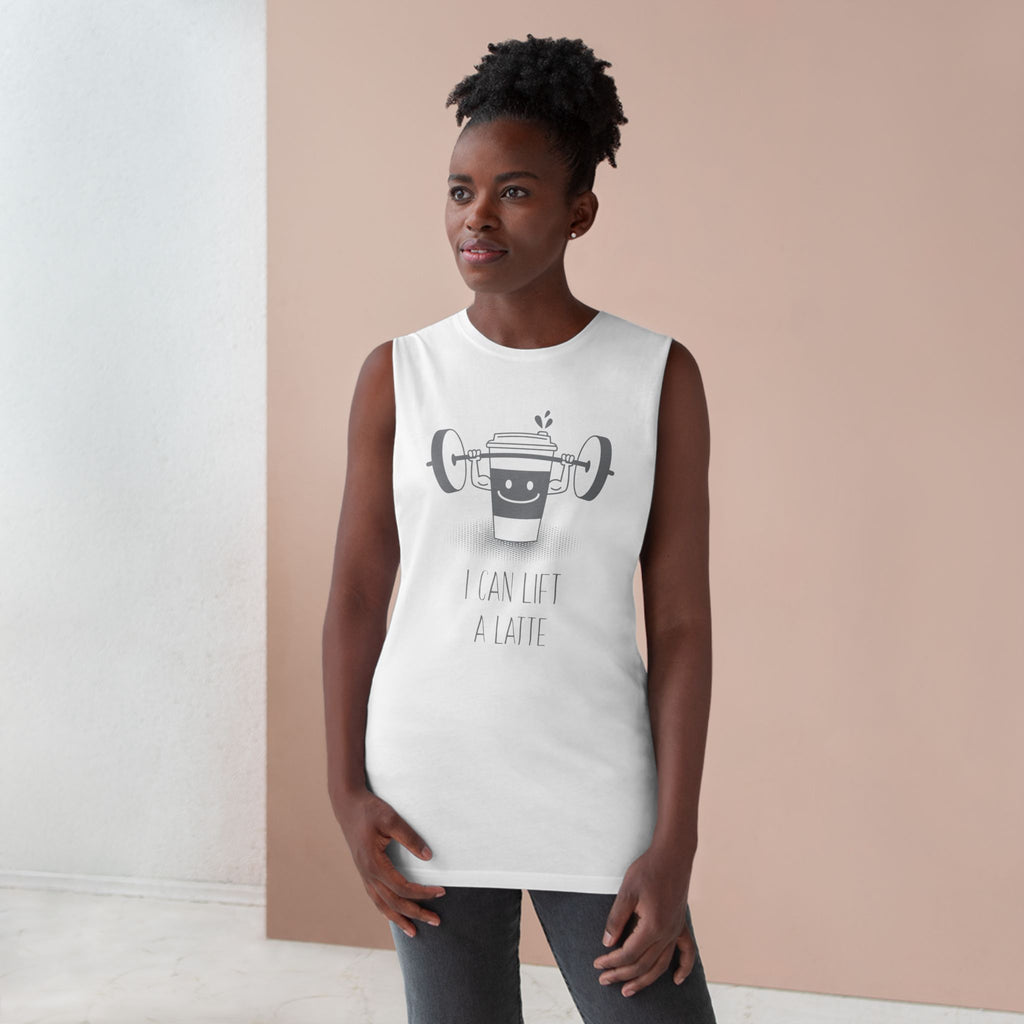 I Can Lift A Latte - Unisex Barnard Tank