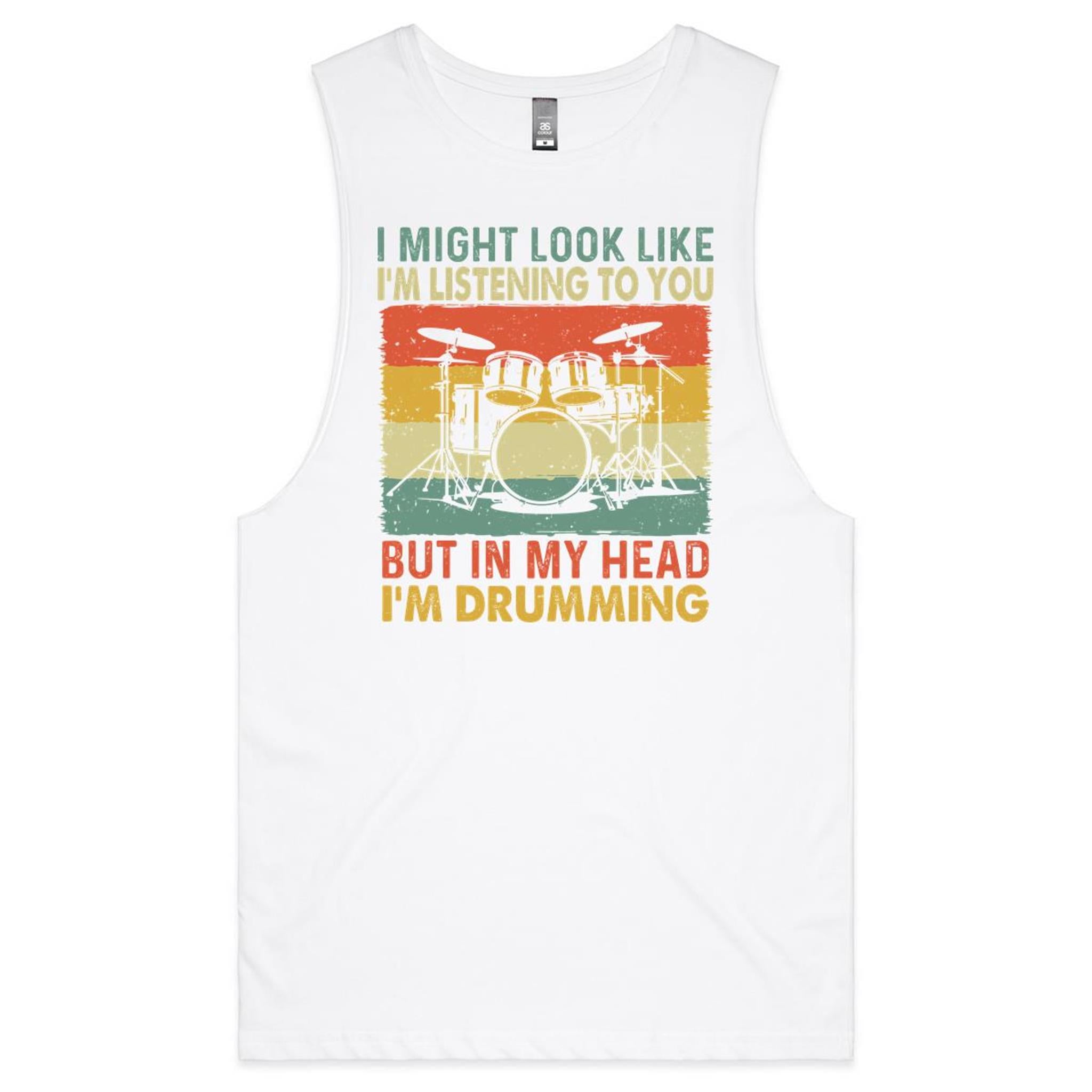 In My Head I'm Drumming - Mens Tank Top Tee