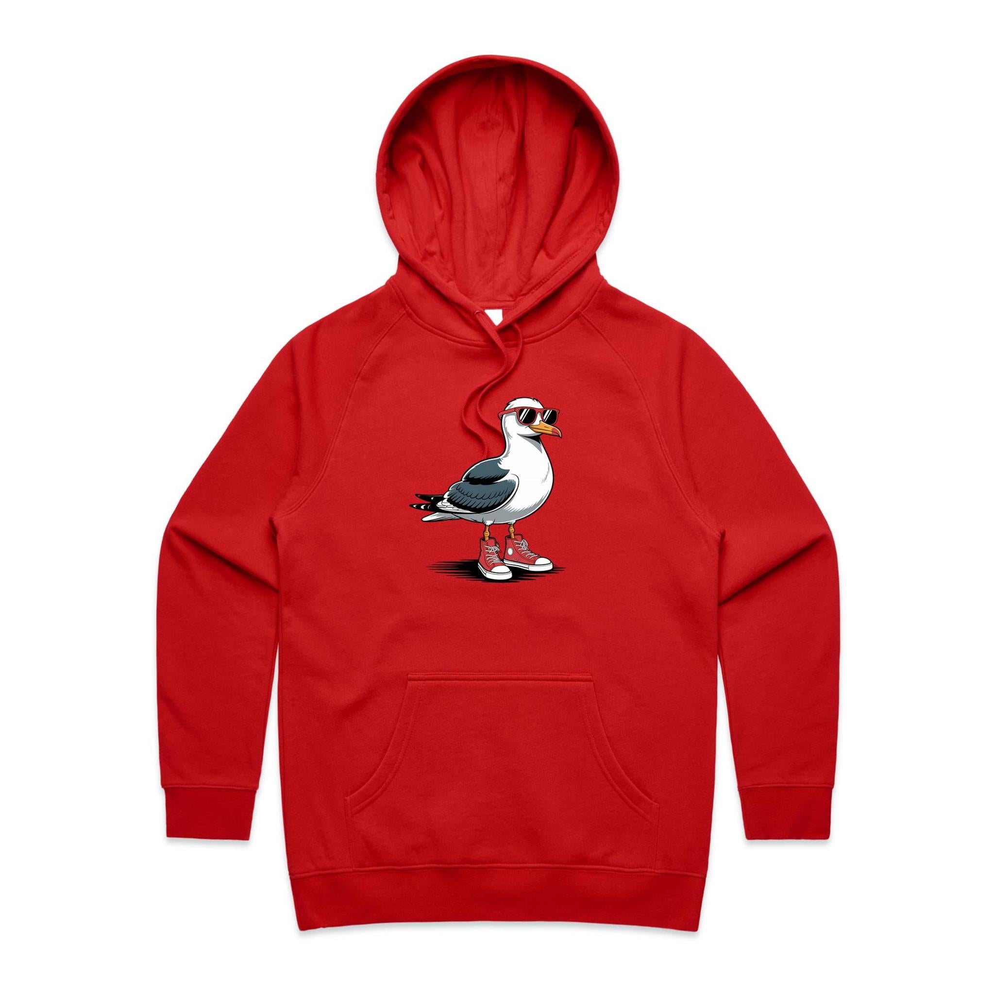 Seagull With Sunglasses And High Tops Women's AS Colour Hoodie