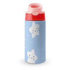 Blue stars - Little Kids Water Bottle pink 350ml Little Kids Water Bottle Printed Offshore Space