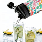 Cartoon Sea Creatures - Insulated Water Bottle with Dual-Use Lid (18oz) Insulated Water Bottle with Dual-Use Lid (18oz) animal Ocean Printed Offshore