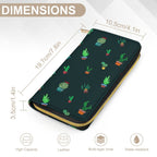 Cactus On Black -  PU Leather Wallet