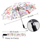 Floral Watercolour - Semi-Automatic Foldable Umbrella (Model U12) Semi-Automatic Foldable Umbrella (U12)