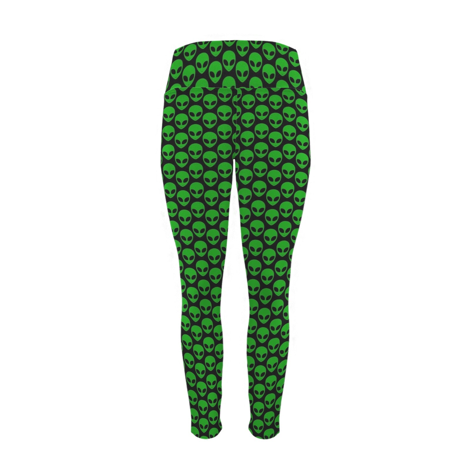 Aliens Women's High Waist Pockets Yoga Leggings Women's High Waist Pockets Yoga Leggings Printed Offshore Sci Fi