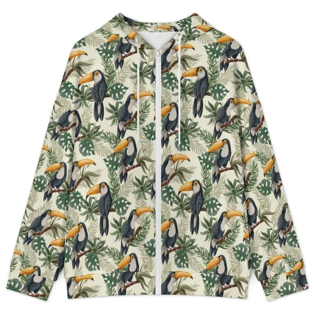 Toucan Jungle Women's Full-Zip Hoodie