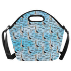 Dad Seagull Neoprene Lunch Bag/Large (Model 1669) Neoprene Lunch Bag animal Dad Printed Offshore