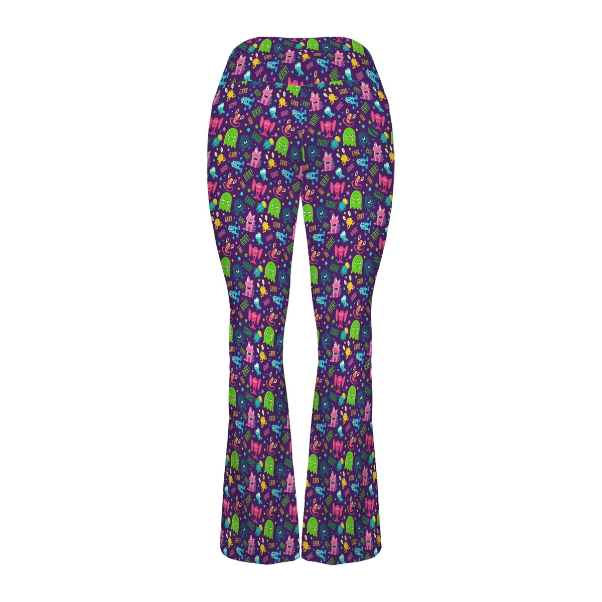Cheeky Aliens High Waist Crossover Tummy Control Flare Leggings