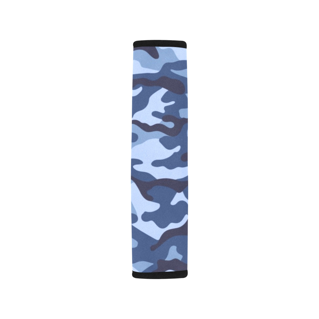 Blue Camouflage Car Seat Belt Cover 7''x10'' (Pack of 2) Car Seat Belt Cover 7x10 (Pack of 2) Printed Offshore