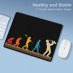 Evolution Of A Saxophone Player Leather Mouse Pad Leather Mouse Pad Music Printed Offshore