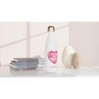 I Teach Sweet Hearts - White 17oz Stainless Steel Water Bottle Personalised Water Bottle customise Globally Fulfilled personalise Teacher