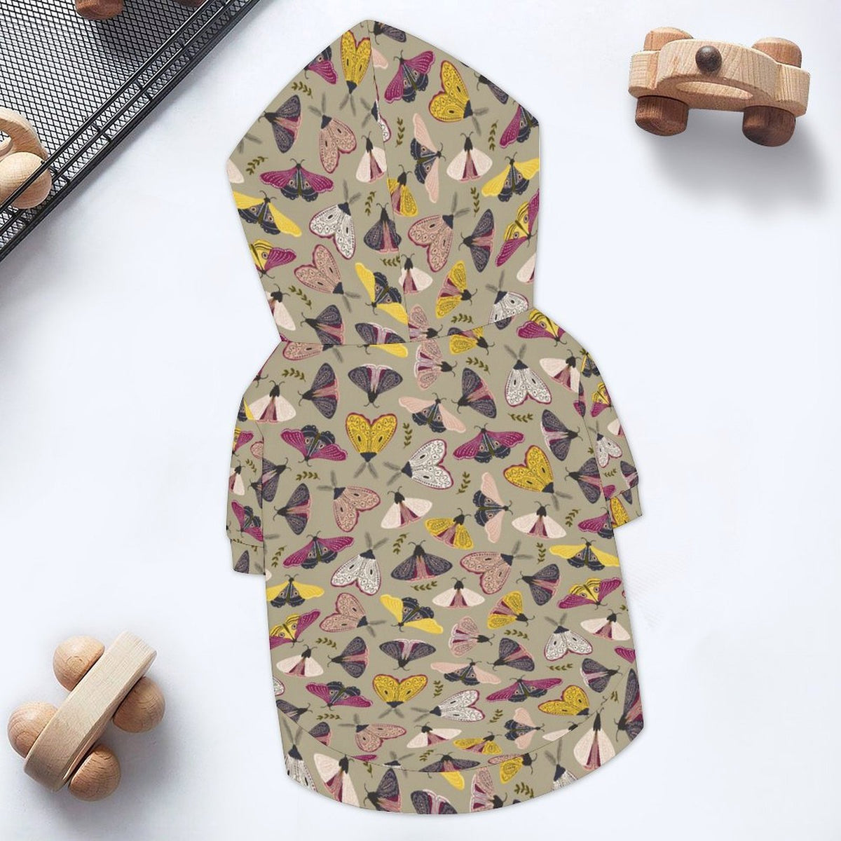 Pretty Moths Pet Hoodie (Large Size)