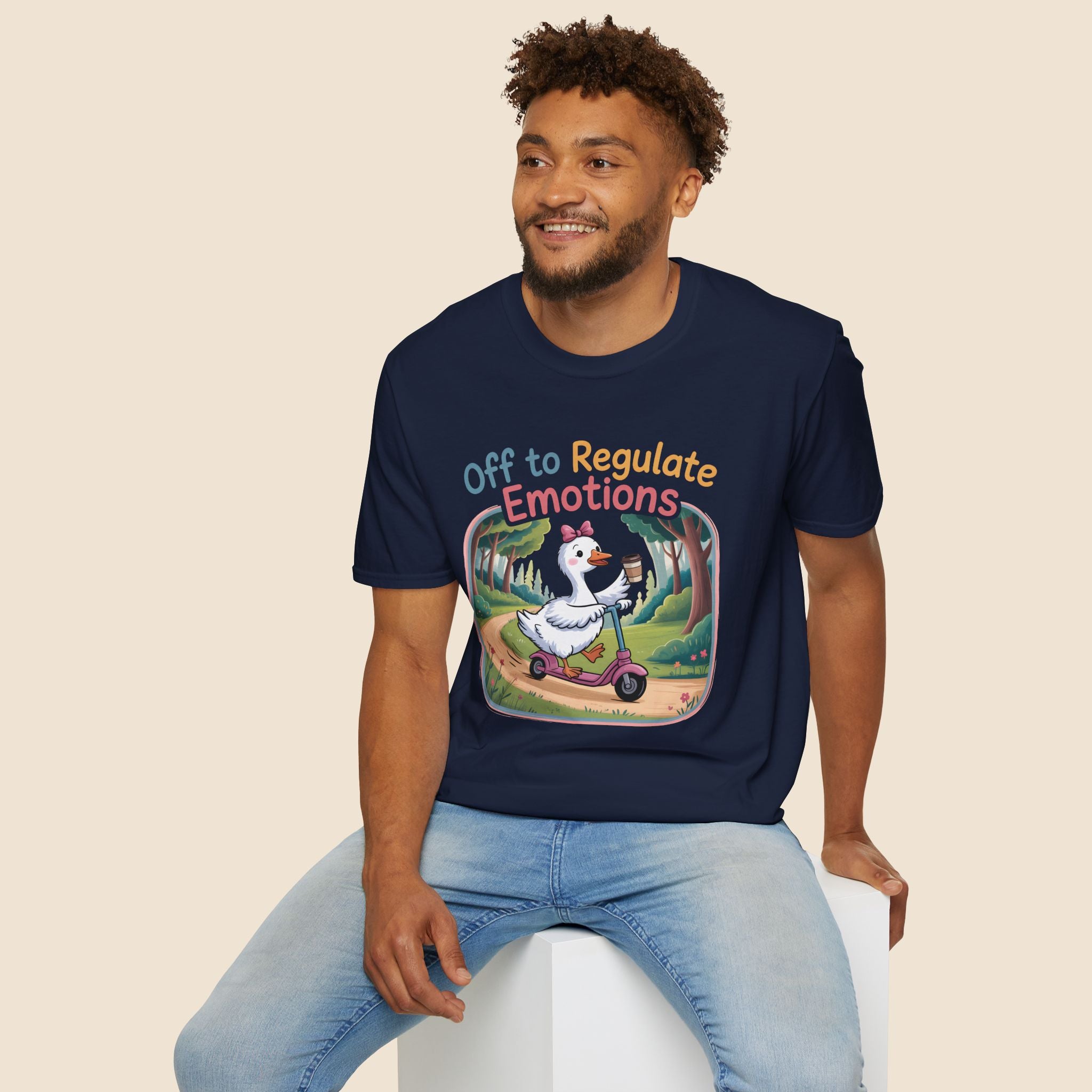 Off to Regulate Emotions Unisex T-Shirt Unisex Adult T-shirt animal Globally Fulfilled