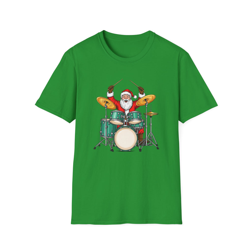 Drummer Santa - Unisex Softstyle T-Shirt