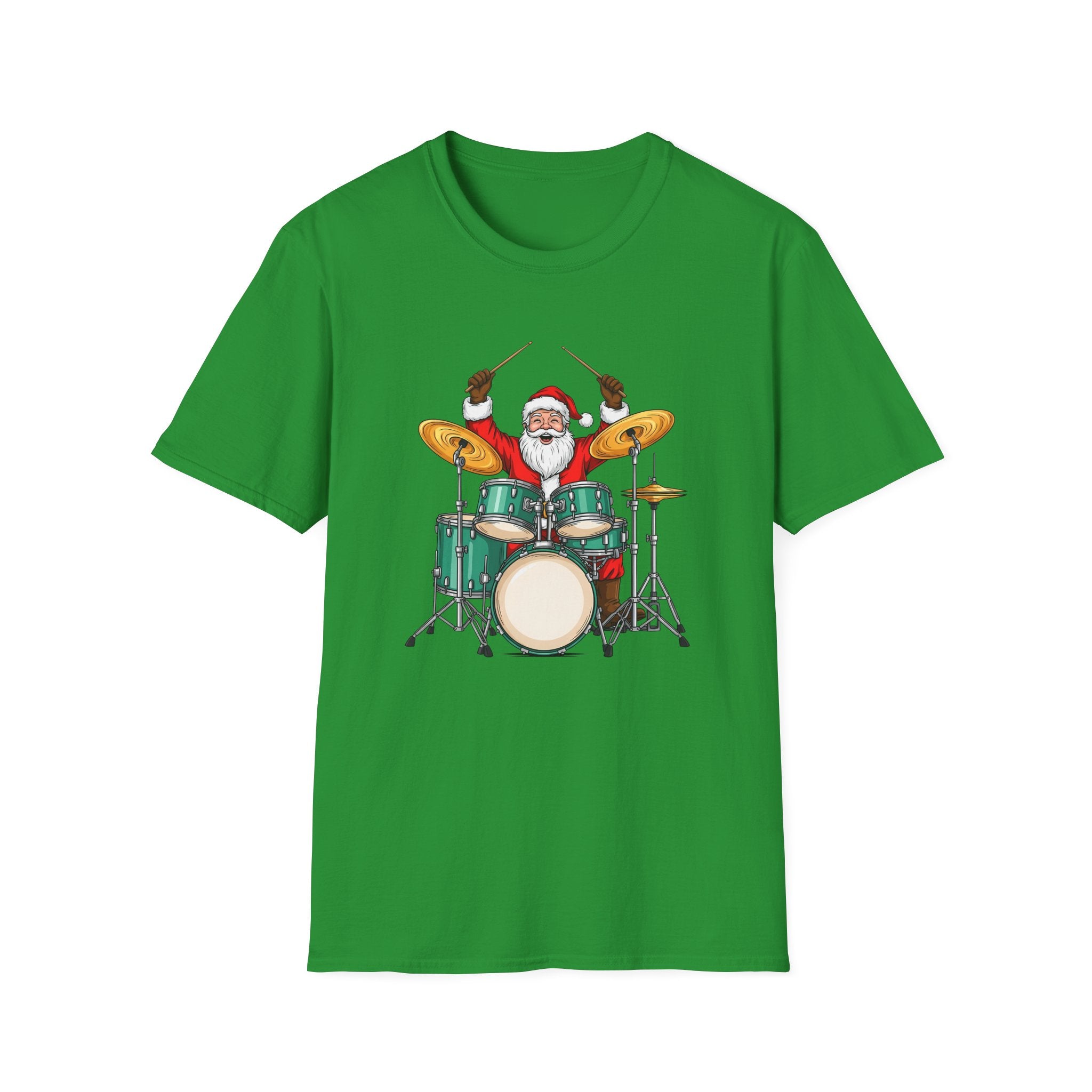 Drummer Santa - Unisex Softstyle T-Shirt